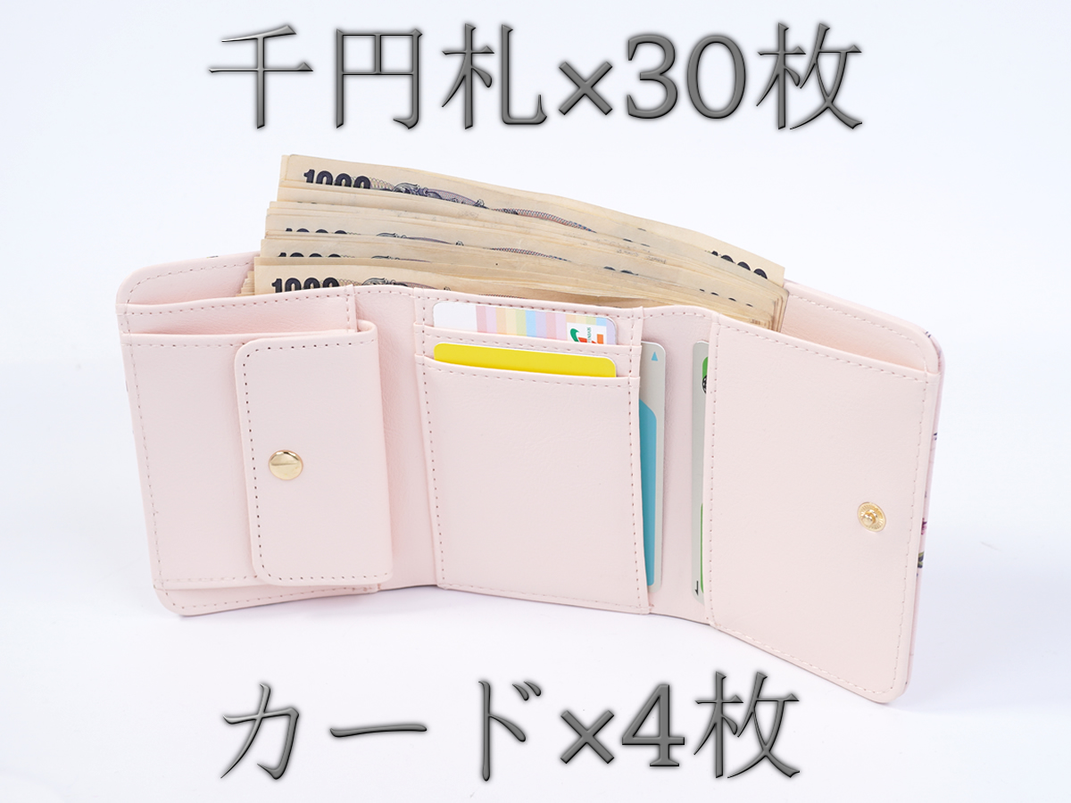 ミニ財布のお札部分収納