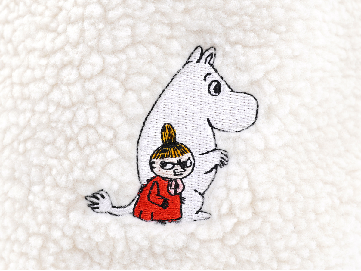 ムーミンのポシェット刺繍