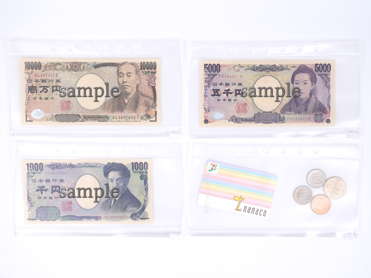 貨幣を保存する際のイメージ