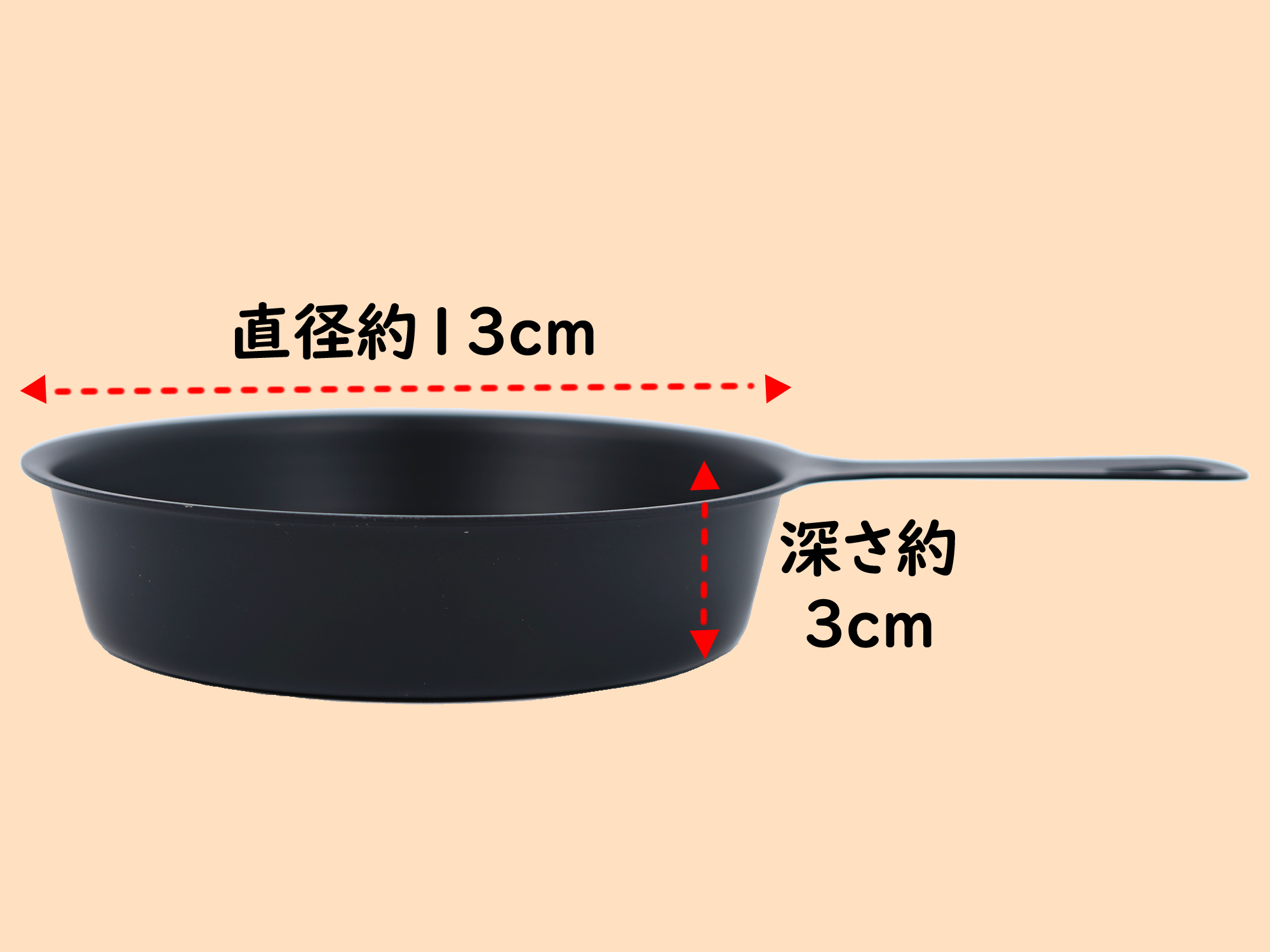 鉄製ミニフライパン 大きさ2