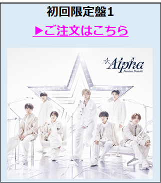 なにわ男子／+Alpha初回限定盤1（外付特典付き）