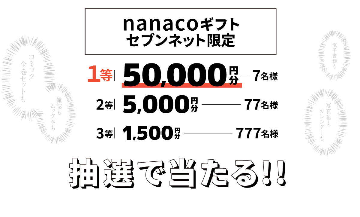 毎月本を読もう！ 書籍連続購入キャンペーン｜セブンネット