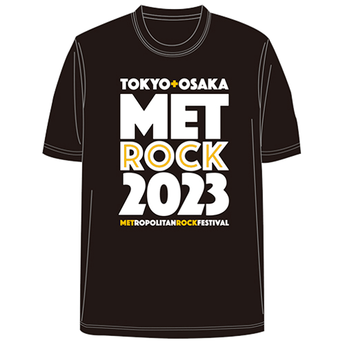 【METROCK2023】オフィシャルロゴTシャツ(黒)