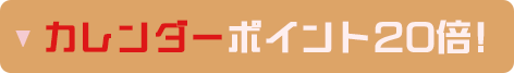 カレンダー ポイント20倍！