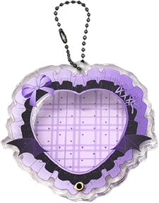 缶バッジ用アクリルフレーム　デビル　パープル【セブンネット限定】