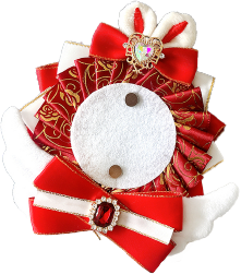 うさ耳ロゼット　レッド【セブンネット限定】