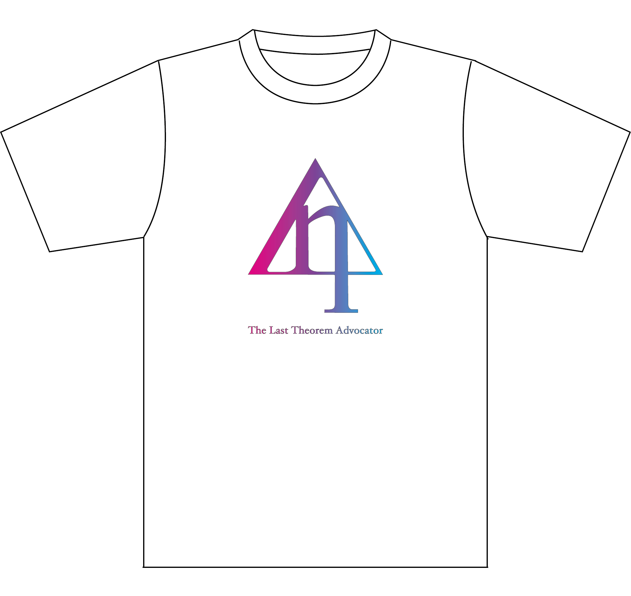 最終定理論者 ロゴTシャツ WHITE