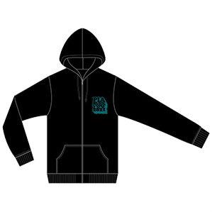 PIA MUSIC COMPLEX 2021　ダブルZIPUP パーカー ブラック