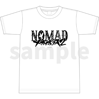 メガロボクス２／Tシャツ／ＮＯＭＡＤロゴ．ｖｅｒ／白