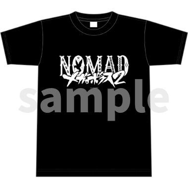 メガロボクス２／Tシャツ／NOMADロゴ．ｖｅｒ／黒