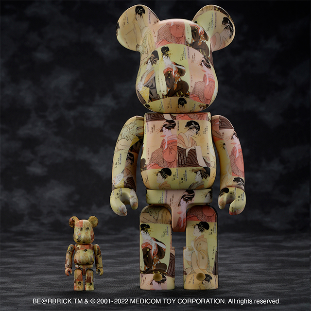 BE@RBRICK 喜多川歌麿「両国橋の上下」 100% & 400