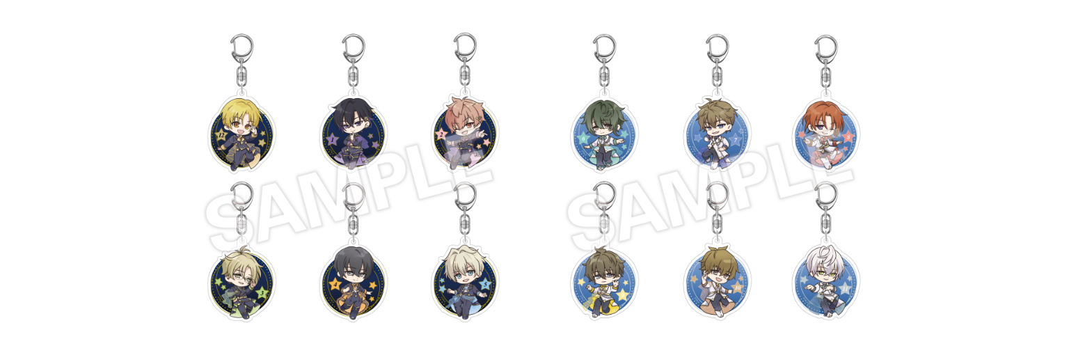 トレーディングミニキャラアクリルキーホルダー