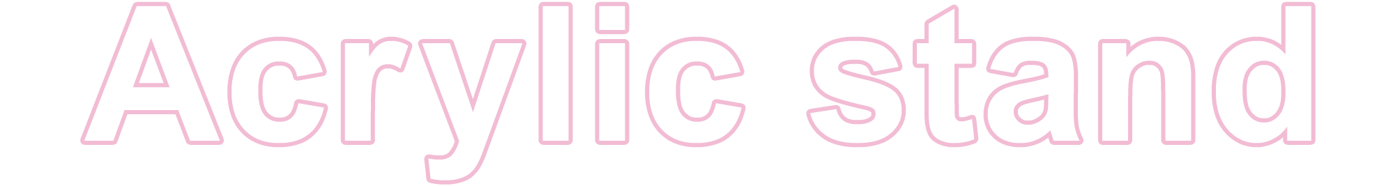 Acrylic stand