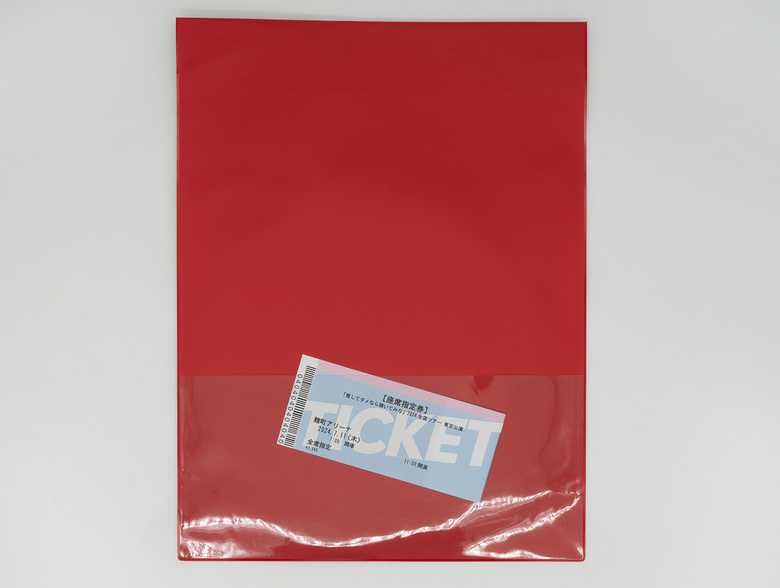 裏面にはチケットがサッと入れられるポケット付!
