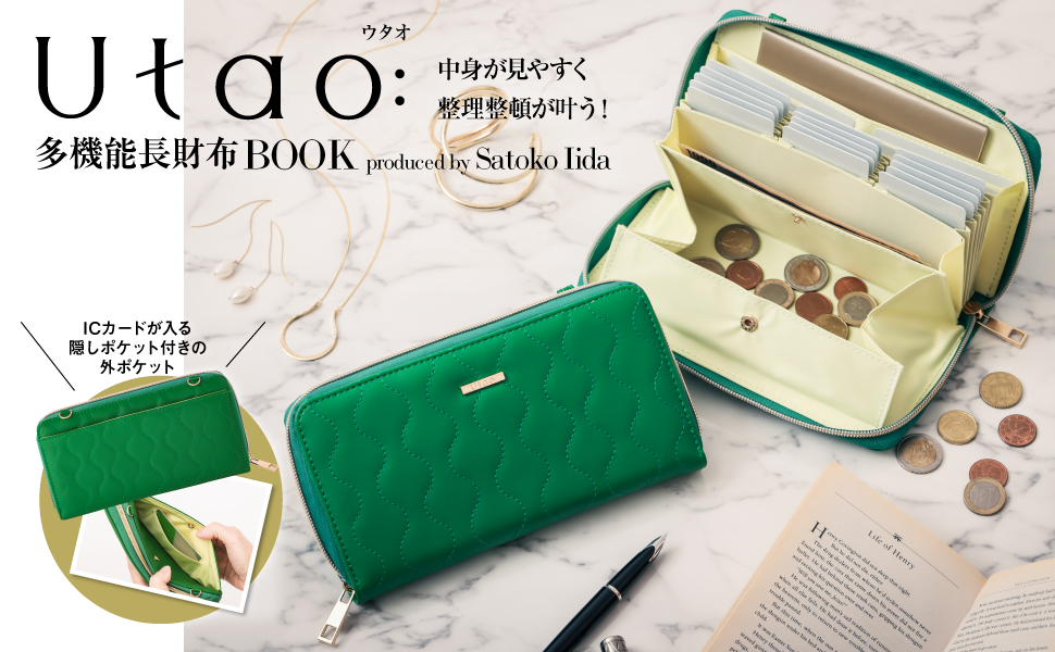 イトーヨーカドー たっぷりカードが収納できるミニ財布 BOOK 宝島社 長