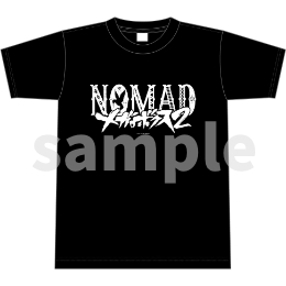 メガロボクス２／Tシャツ／NOMADロゴ．ｖｅｒ／黒