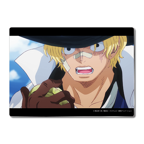 激レア　ONE PIECE メタルディスプレイ サンジ【セブンネット限定】 ワンピースセブンネット限定グッズ（メタルプレート）