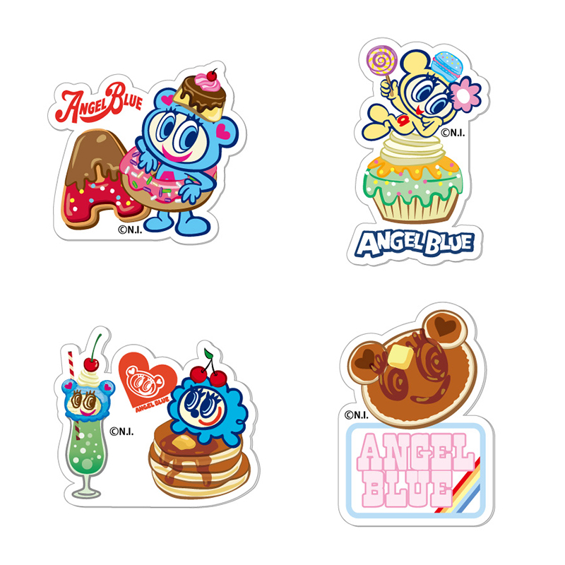 激レア エンジェルブルー シール 7枚 ポンポネット 激レア エンジェル