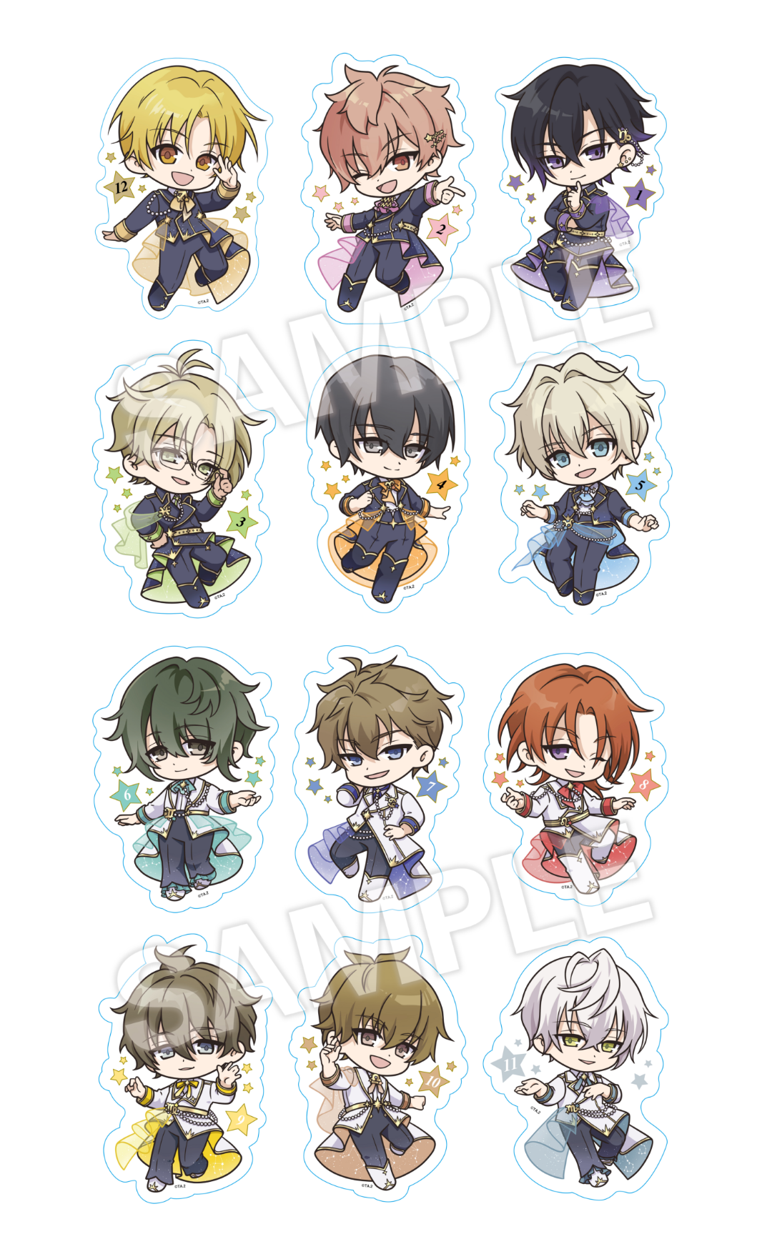 ダイカットステッカーセット（18枚セット）