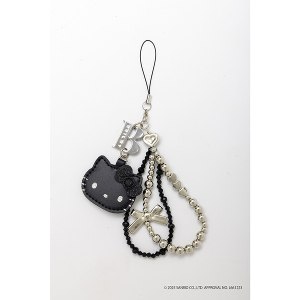 HELLO KITTY × BRILMY いつでもササッとお直しできる ミラー付きビーズストラップ BOOK BLACK ver. SPECIAL PACKAGE