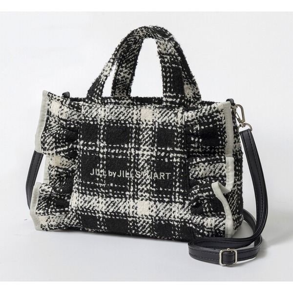 JILL by JILL STUART BOOK ツイードフリルバッグ BLACK ver.
