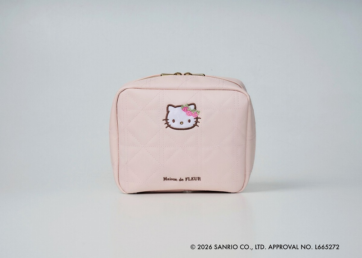 Maison de FLEUR×HELLO KITTY いちご宝物ケースBOOK PINK
