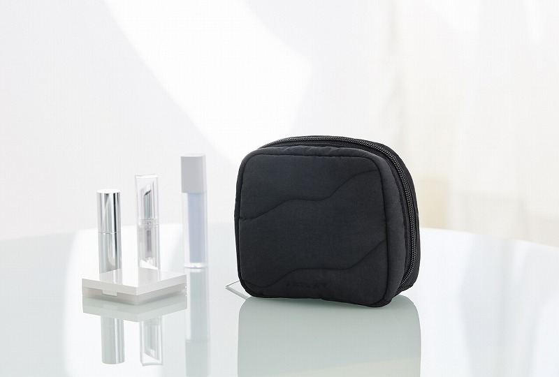 BRILMY 中身が見えて時短がかなう ズボラに優しいコスメポーチ BOOK S-size BLACK ver.