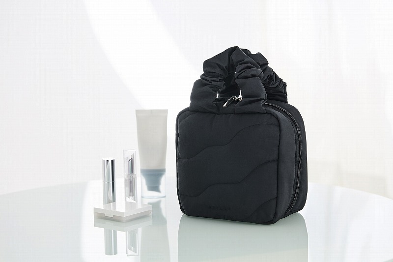 BRILMY 中身が見えて時短がかなう ズボラに優しいコスメポーチ BOOK M-size BLACK ver.