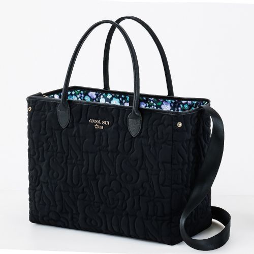 ANNA SUI mini リバーシブルで使えるロゴキルトなトートバッグBOOK