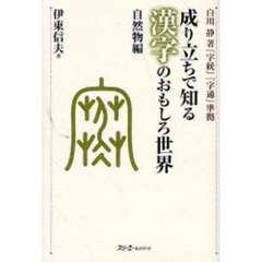 成り立ちで知る漢字のおもしろ世界　自然物編