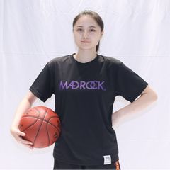 【MADROCK】LOGO DRY Tシャツ M BALCK/PURPLE