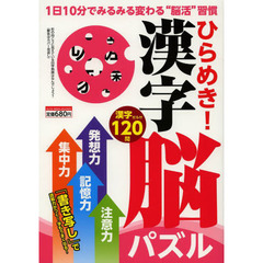 ひらめき！漢字脳パズル　脳年齢がわかるチェックシート付！！