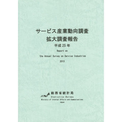サービス産業動向調査拡大調査報告　平成２５年