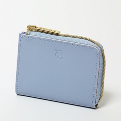 moz Cowhide Compact Wallet BOOK pale blue（セブン－イレブン／セブンネット限定）