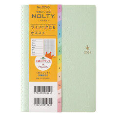 王様のブランチ×ＰＡＧＥＭ　ｂｙ　ＮＯＬＴＹ　ペイジェムウィークリーＢ６－ｉレフト月曜（ミントグリーン）［２２４５］　２０２６年１月始まり