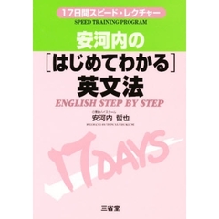 安河内の〈はじめてわかる〉英文法　１７日間スピード・レクチャー