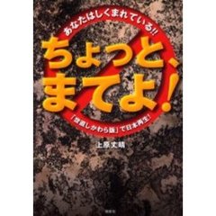 ちょっと、まてよ！　あなたはしくまれている！！　「世直しかわら版」で日本再生！