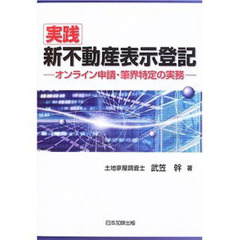 実践新不動産表示登記　オンライン申請・筆界特定の実務