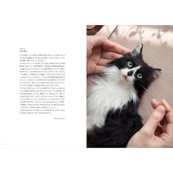 わくねこ」の作り方 羊毛フェルトから生まれる猫の肖像 通販｜セブン