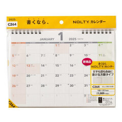 ＮＯＬＴＹ　カレンダー卓上方眼（Ｂ５横）（２０２５年１月始まり）　Ｃ２６４