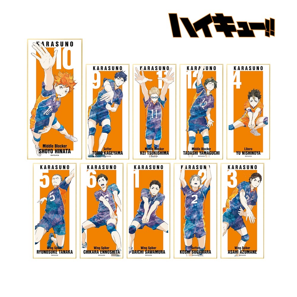 【ハイキュー×Ani−Art】『日向＆影山/及川＆岩泉』非売品ミニ色紙2種セット ハイキュー!!」日向や影山を新たなタッチで表現！ ミニアート