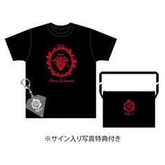 渡辺敦子還暦記念感謝祭「還暦でも心はダイアモンド」3点セット（Tシャツ 黒 XL）直筆サイン入り特典付き