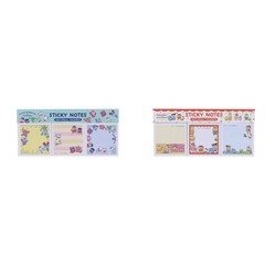 クレヨンしんちゃん×サンリオキャラクターズ 付箋メモパッドカラー　カスカベ防衛隊＆はぴだんぶい