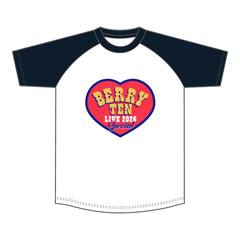 ベリテンライブ2026　TシャツC　ハート　ホワイト×ネイビー