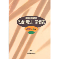 効能・用法　薬価表　２００５年４月版