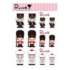 【内藤ルネ】RUNE ステッカー シャルマントリオ