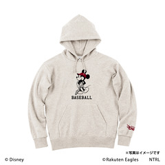 21ミッキーマウス（BASEBALL）/東北楽天ゴールデンイーグルス　フードプルパーカー
