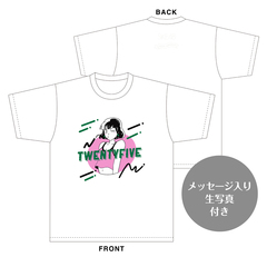【SKE48】北野瑠華 生誕記念Tシャツ(M)＆メッセージ入り生写真（2024年5月度）
