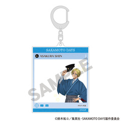 SAKAMOTO DAYS　SNS風アクリルキーホルダー　朝倉シン　モダン和装