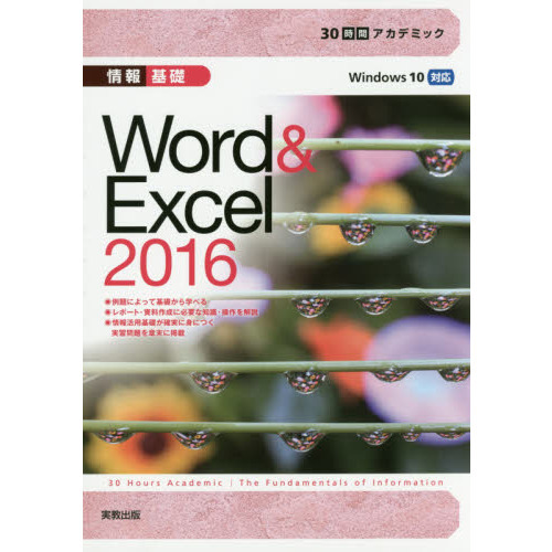 30時間アカデミック情報基礎Word&Excel2016 通販｜セブンネット